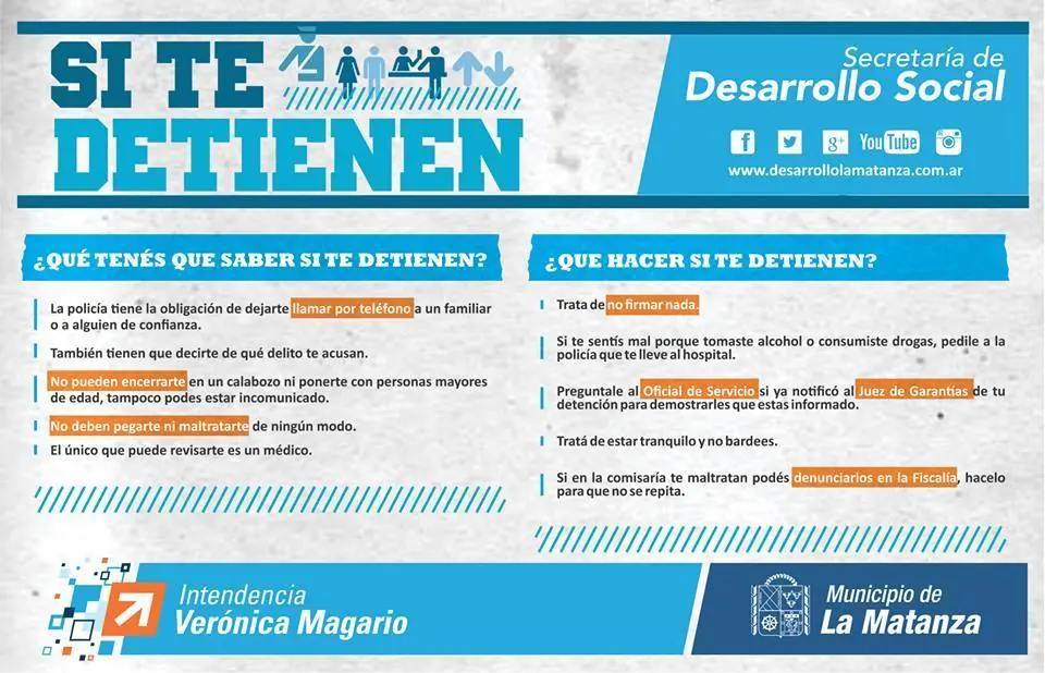 Que hacer si te detienen?