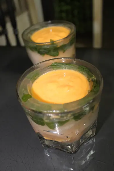 Gazpacho en cubito de menta